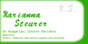 marianna steurer business card